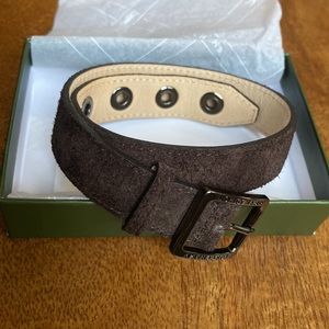 {Longchamp} Suede Leather Bracelet.